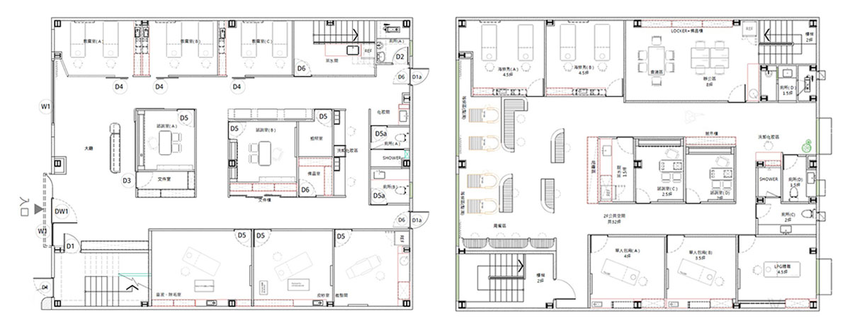 莎若設計_台中醫美診所平面圖