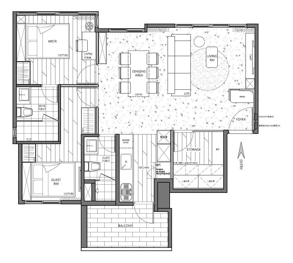 莎若設計_南港經貿園區-張宅平面圖
